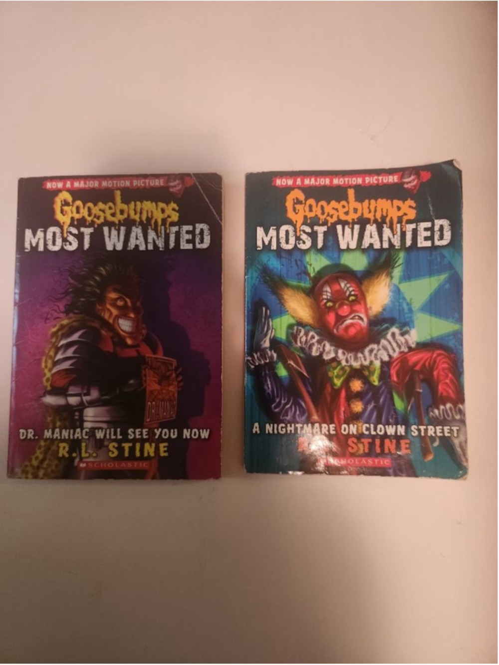 Goosebumps Most Wanted Set, RL Stine, Dr Maniac Will See You Now/Nightmare On C.